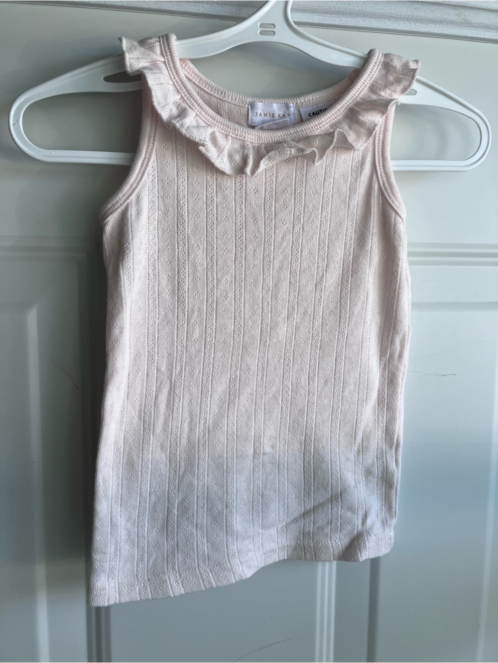 Jamie Kay pink eyelet sleeveless tank top 3T 3Y
